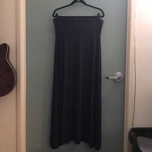 Black Slinky Maxi Skirt